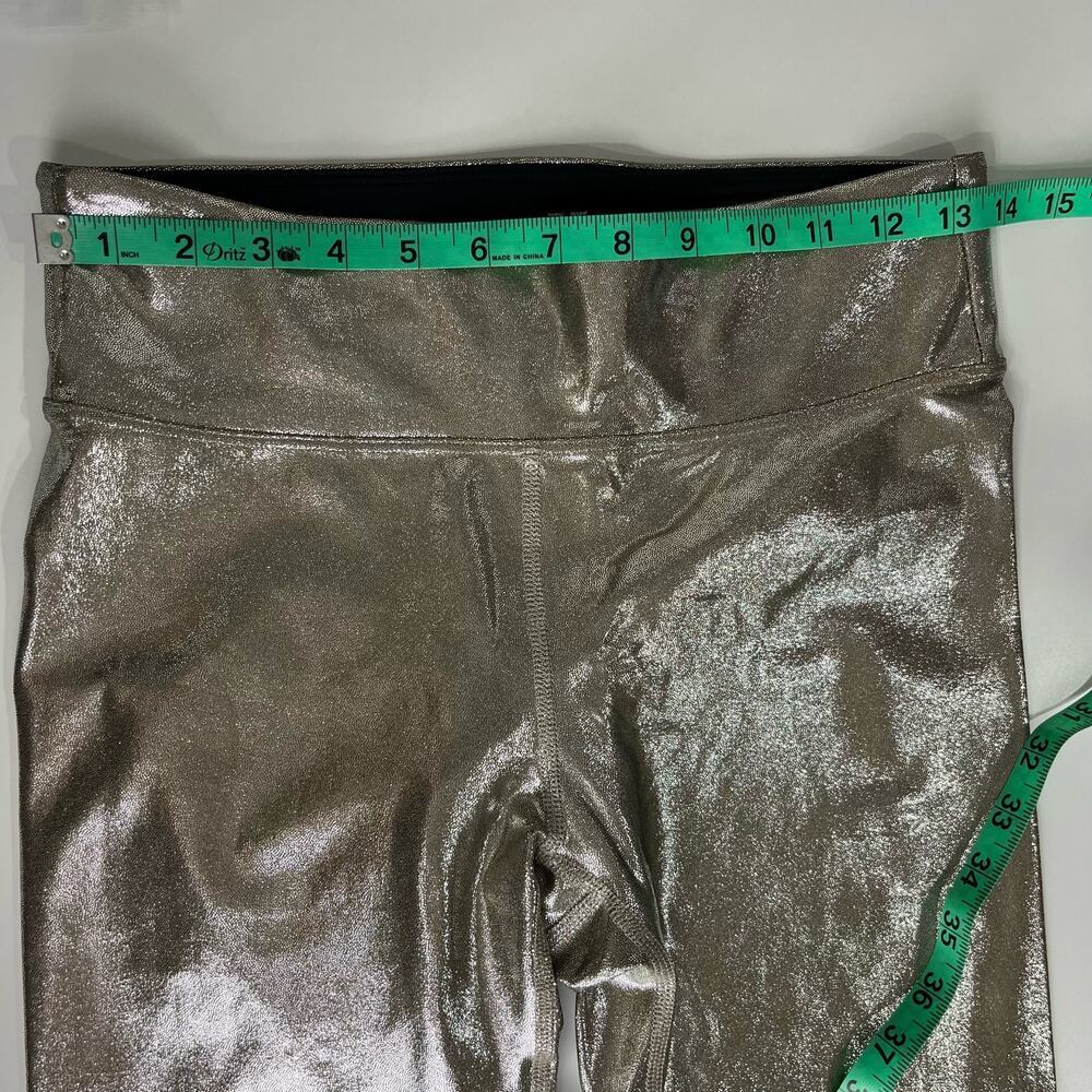 Heroine Sport Marvel Leggings Quartz Size Large Metallic Shine Silver Gold - Picture 12 of 16